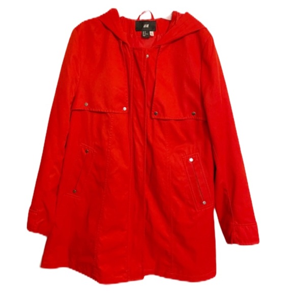 H&M Jackets & Blazers - 🌿 H&M Red Spring Hoodie Jacket